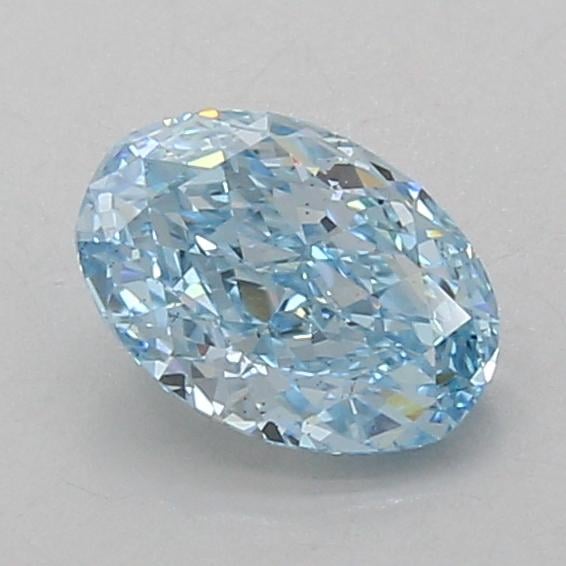1.10 Ct. Fancy Vivid Blue Oval Lab Grown Diamond