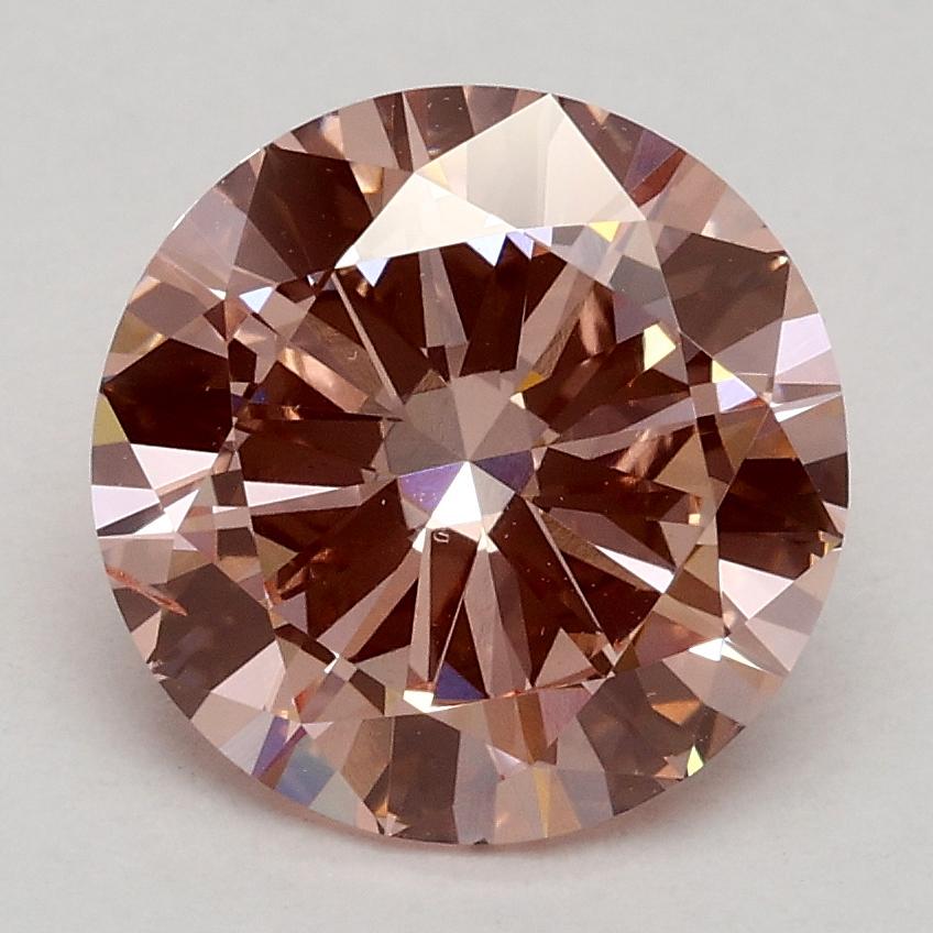 2.01 Ct. Fancy Intense Pink Round Lab Grown Diamond