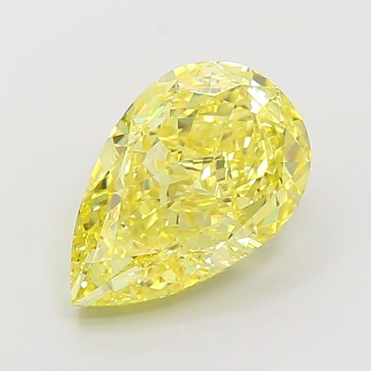 5.01 Ct. Fancy Intense Yellow Pear Lab Grown Diamond