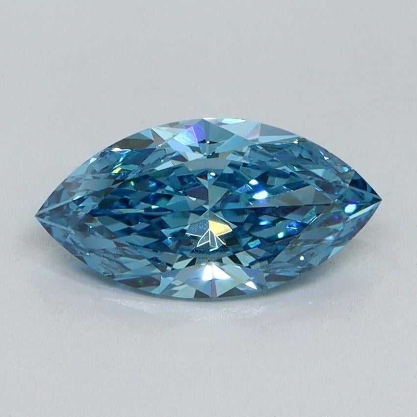1.00 Ct. Fancy Vivid Blue Marquise Lab Grown Diamond