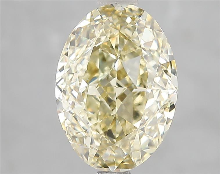 3.05 Ct. Fancy Intense Yellow Oval Lab Grown Diamond