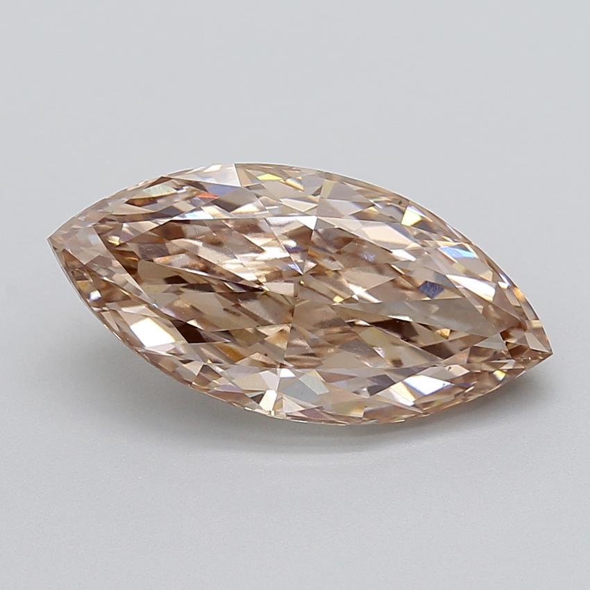 5.10 Ct. Very Light  Brown Marquise Lab Grown Diamond
