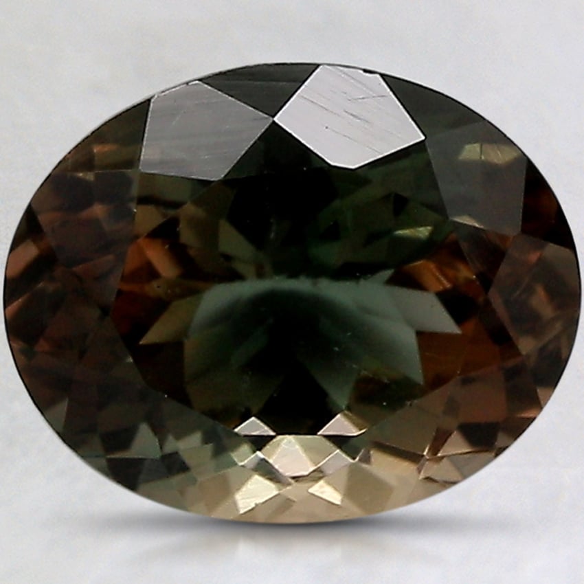 10x8mm Unheated Parti-Color Oval Oregon Sunstone