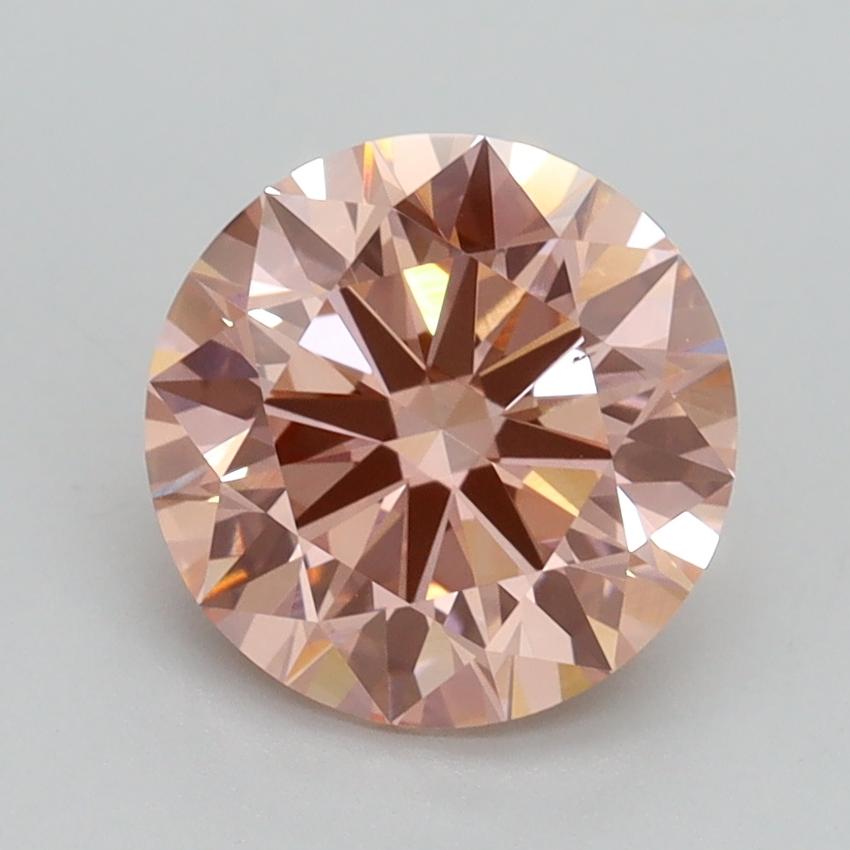 2.10 Ct. Fancy Intense Pink Round Lab Grown Diamond