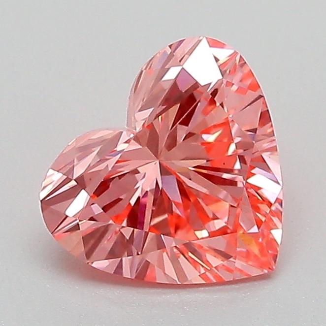 1.14 Ct. Fancy Vivid Pink Heart Lab Grown Diamond