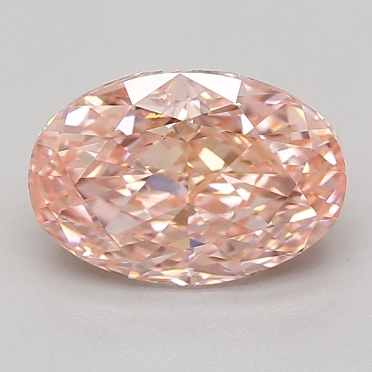 3.06 Ct. Fancy Vivid Pink Oval Lab Grown Diamond
