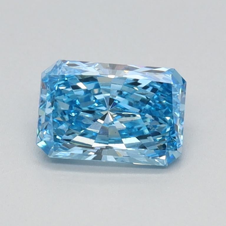 0.65 Ct. Fancy Vivid Blue Radiant Lab Grown Diamond