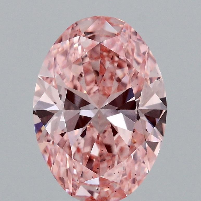 1.77 Ct. Fancy Vivid Pink Oval Lab Grown Diamond