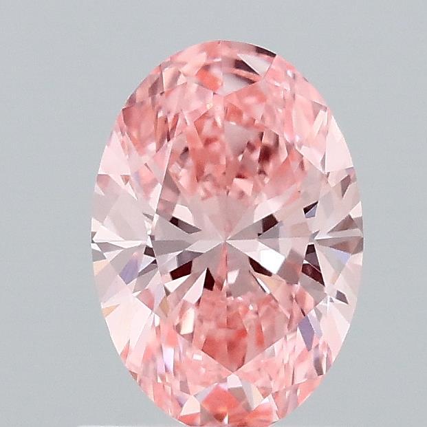0.94 Ct. Fancy Vivid Pink Oval Lab Grown Diamond