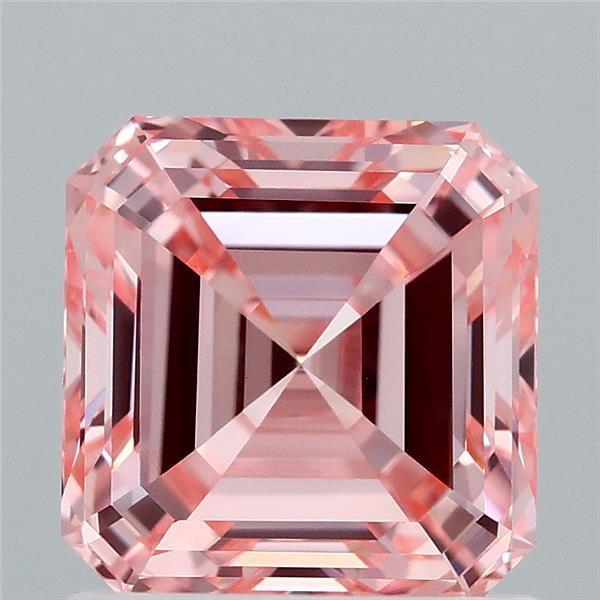1.27 Ct. Fancy Intense Pink Asscher Lab Grown Diamond