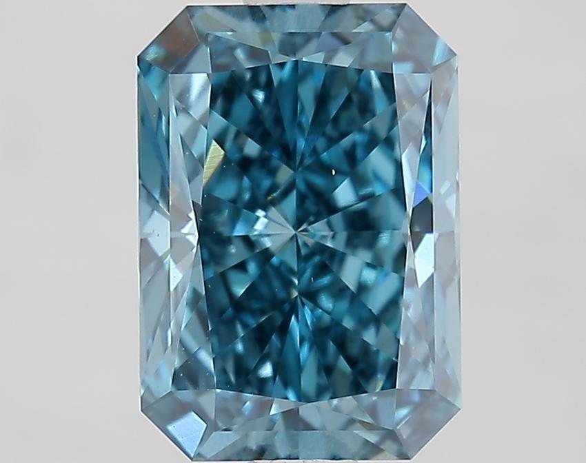 2.01 Ct. Fancy Vivid Blue Radiant Lab Grown Diamond
