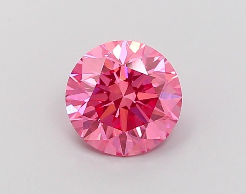 1.50 Ct. Fancy Vivid Pink Round Lab Grown Diamond