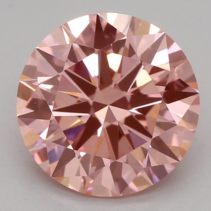 2.00 Ct. Fancy Vivid Pink Round Lab Grown Diamond