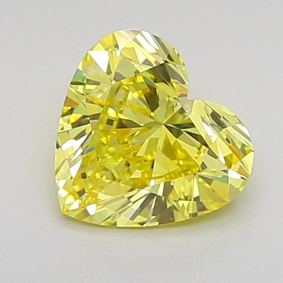 1.05 Ct. Fancy Vivid Yellow Heart Lab Grown Diamond