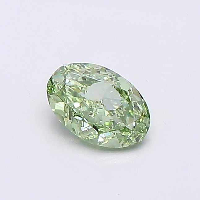0.50 Ct. Fancy Vivid  Green Oval Lab Grown Diamond