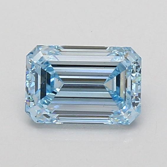 0.95 Ct. Fancy Vivid Blue Emerald Lab Grown Diamond