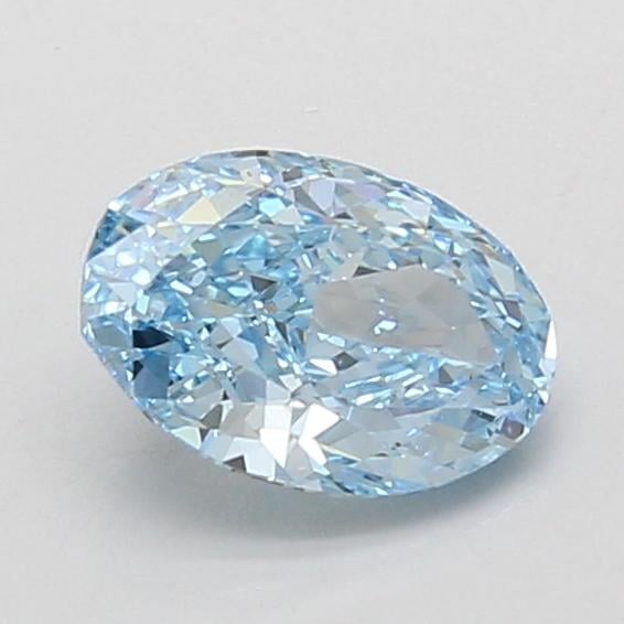 1.06 Ct. Fancy Vivid Blue Oval Lab Grown Diamond