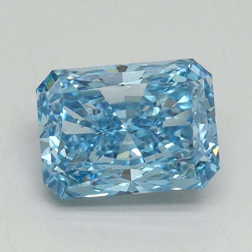 2.20 Ct. Fancy Vivid Blue Radiant Lab Grown Diamond