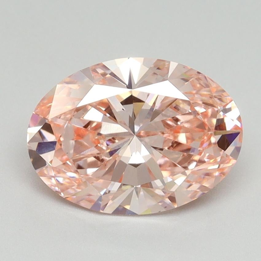 2.16 Ct. Fancy Vivid Pink Oval Lab Grown Diamond