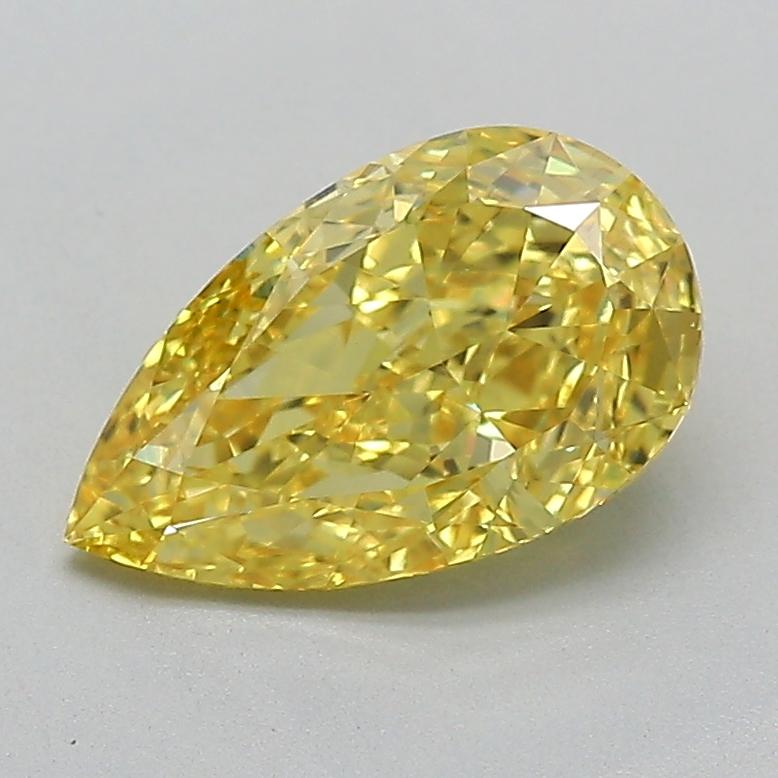 2.00 Ct. Fancy Vivid  Yellow Pear Lab Grown Diamond