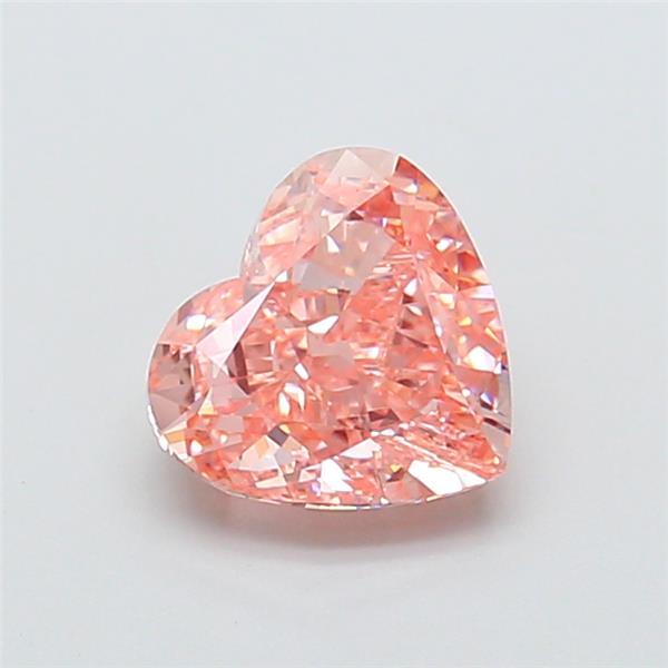 1.52 Ct. Fancy Vivid Pink Heart Lab Grown Diamond