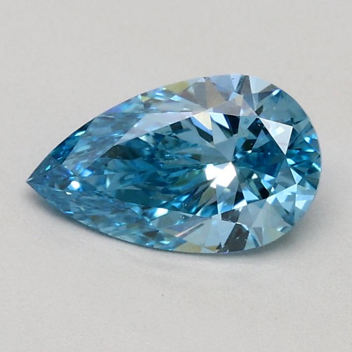 0.50 Ct. Fancy Vivid Blue Pear Lab Grown Diamond