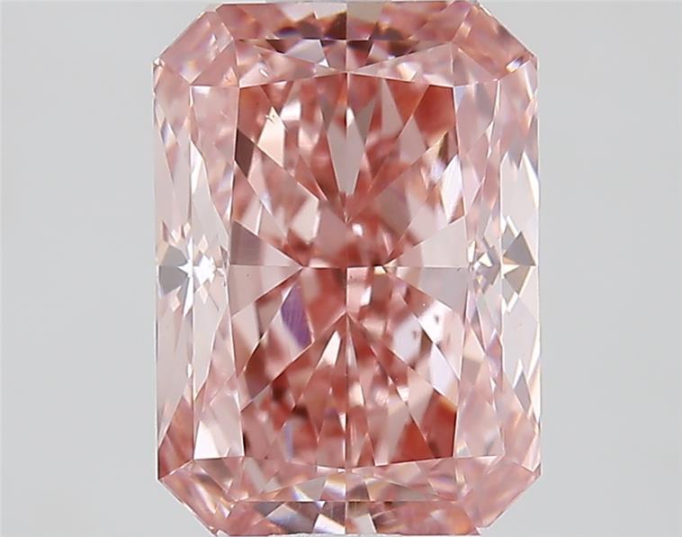 1.90 Ct. Fancy Intense  Pink Radiant Lab Grown Diamond