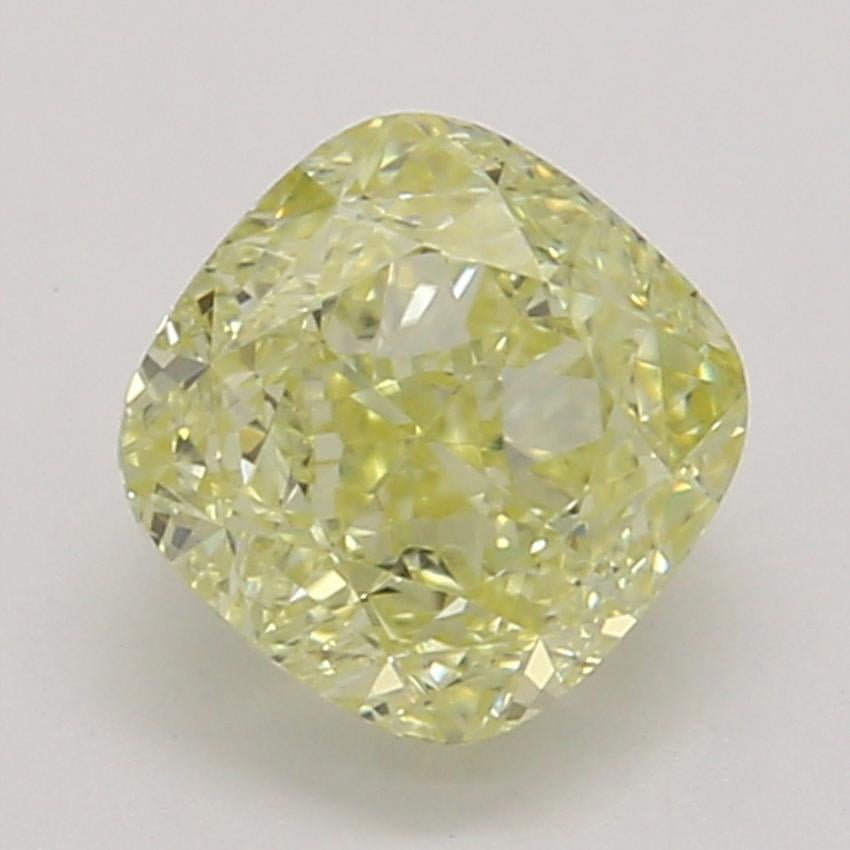 0.58 Ct. Fancy Yellow Cushion Diamond