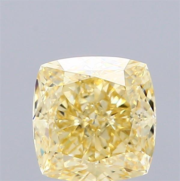 1.65 Ct. Fancy Intense  Yellow Cushion Lab Grown Diamond