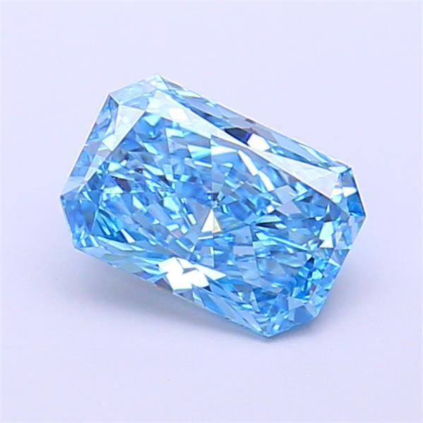 1.01 Ct. Fancy Vivid  Blue Radiant Lab Grown Diamond