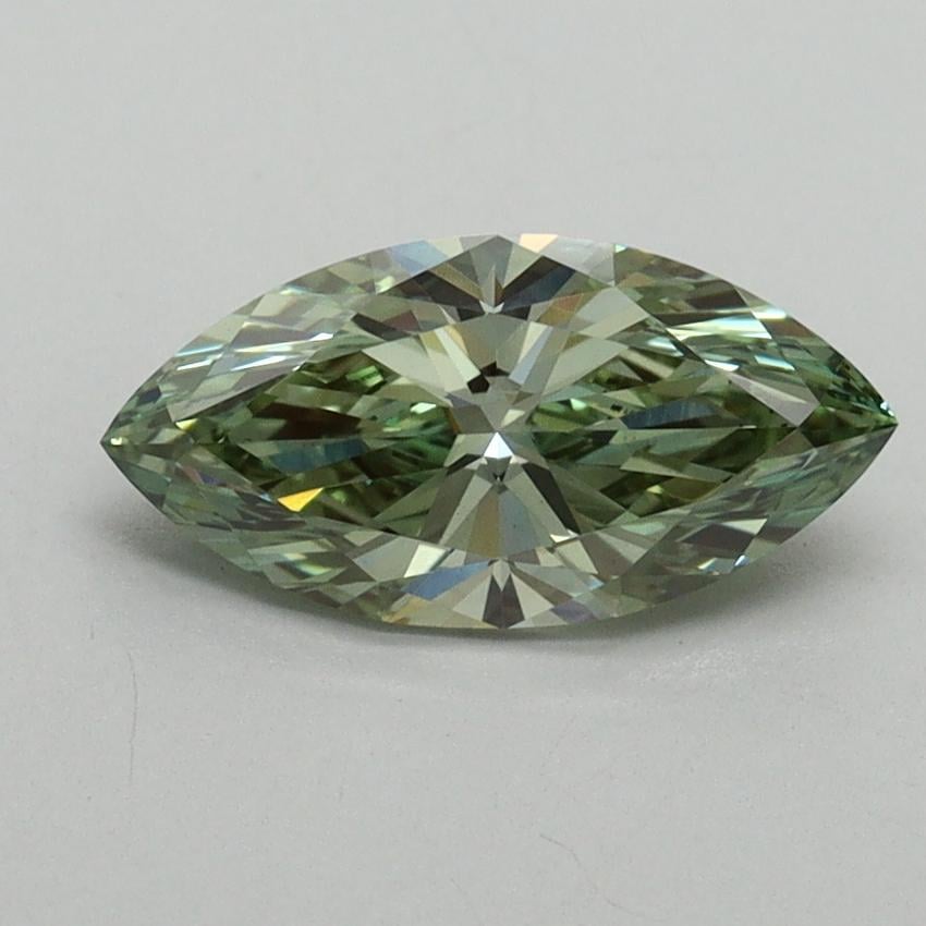 1.05 Ct. Fancy Vivid Green Marquise Lab Grown Diamond