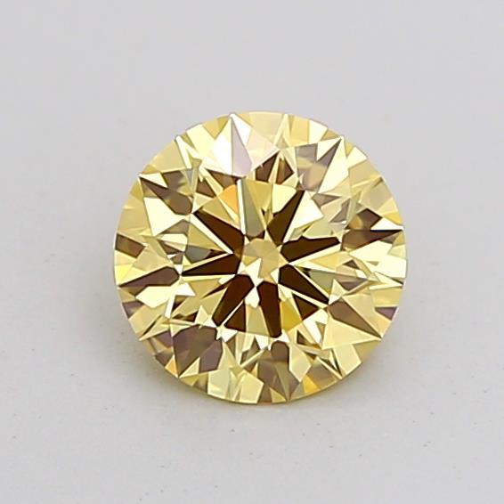 0.75 Ct. Fancy Yellow Round Lab Grown Diamond