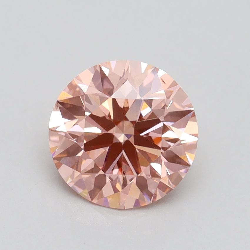 1.33 Ct. Fancy Intense Pink Round Lab Grown Diamond