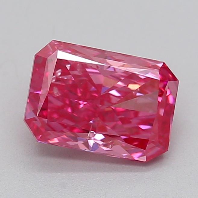 1.27 Ct. Fancy Vivid Pink Radiant Lab Grown Diamond