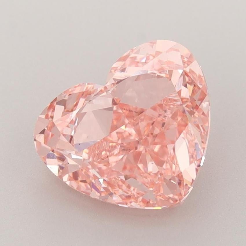 2.82 Ct. Fancy Vivid Pink Heart Lab Grown Diamond