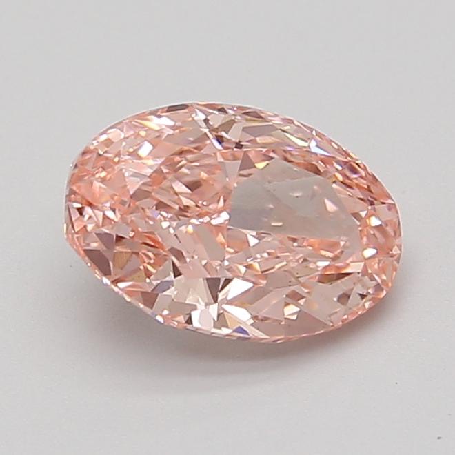 1.84 Ct. Fancy Vivid Pink Oval Lab Grown Diamond