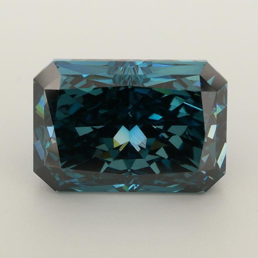 7.61 Ct. Fancy Deep Blue Radiant Lab Grown Diamond