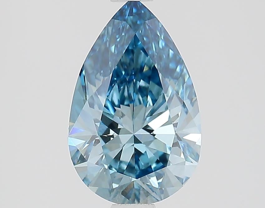 1.55 Ct. Fancy Vivid Blue Pear Lab Grown Diamond