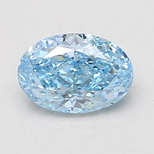 1.10 Ct. Fancy Vivid Blue Oval Lab Grown Diamond