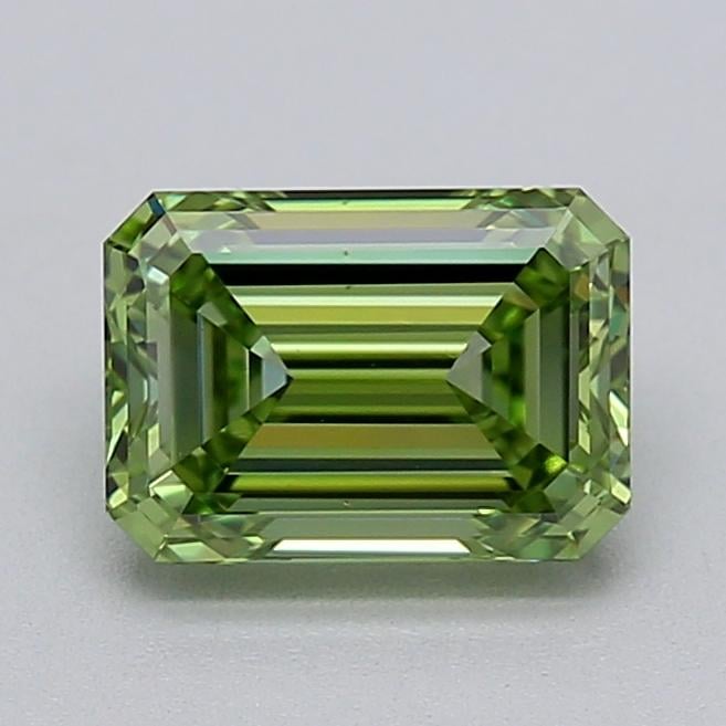1.02 Ct. Fancy Vivid  Green Emerald Lab Grown Diamond