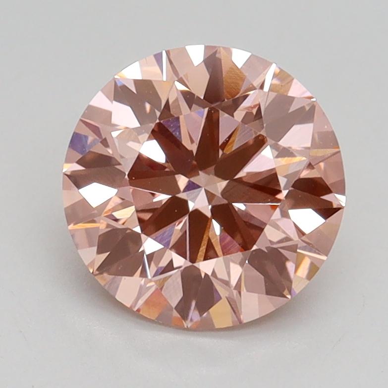 1.62 Ct. Fancy Intense Pink Round Lab Grown Diamond
