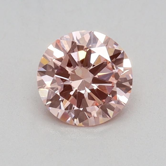 0.38 Ct. Fancy Vivid Pink Round Lab Grown Diamond