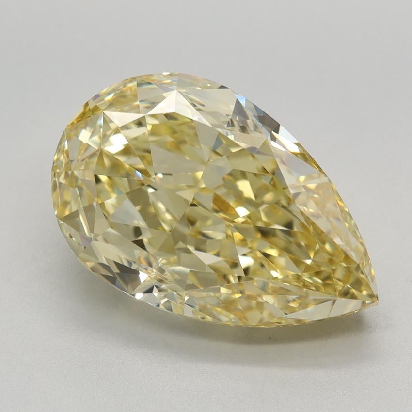 5.27 Ct. Fancy Intense Yellow Pear Lab Grown Diamond