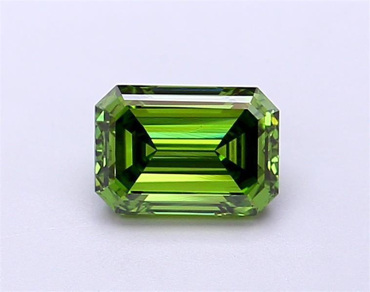 1.01 Ct. Fancy Vivid  Green Emerald Lab Grown Diamond
