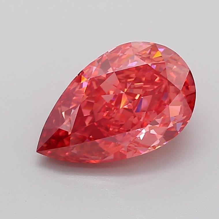 3.06 Ct. Fancy Vivid  Pink Pear Lab Grown Diamond