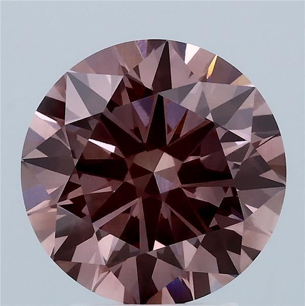 3.03 Ct. Fancy Vivid Pink Round Lab Grown Diamond