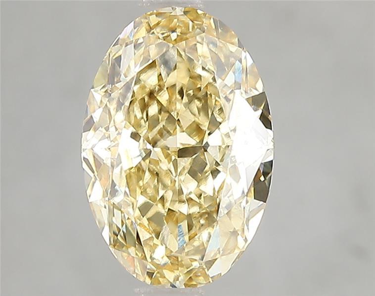 3.03 Ct. Fancy Intense Yellow Oval Lab Grown Diamond