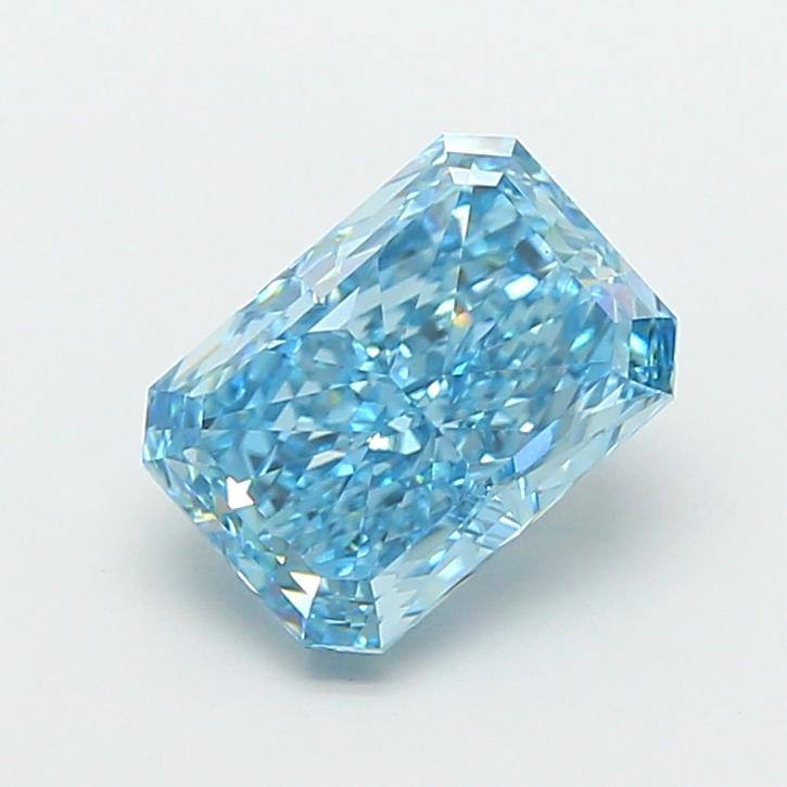 3.52 Ct. Fancy Vivid  Blue Radiant Lab Grown Diamond