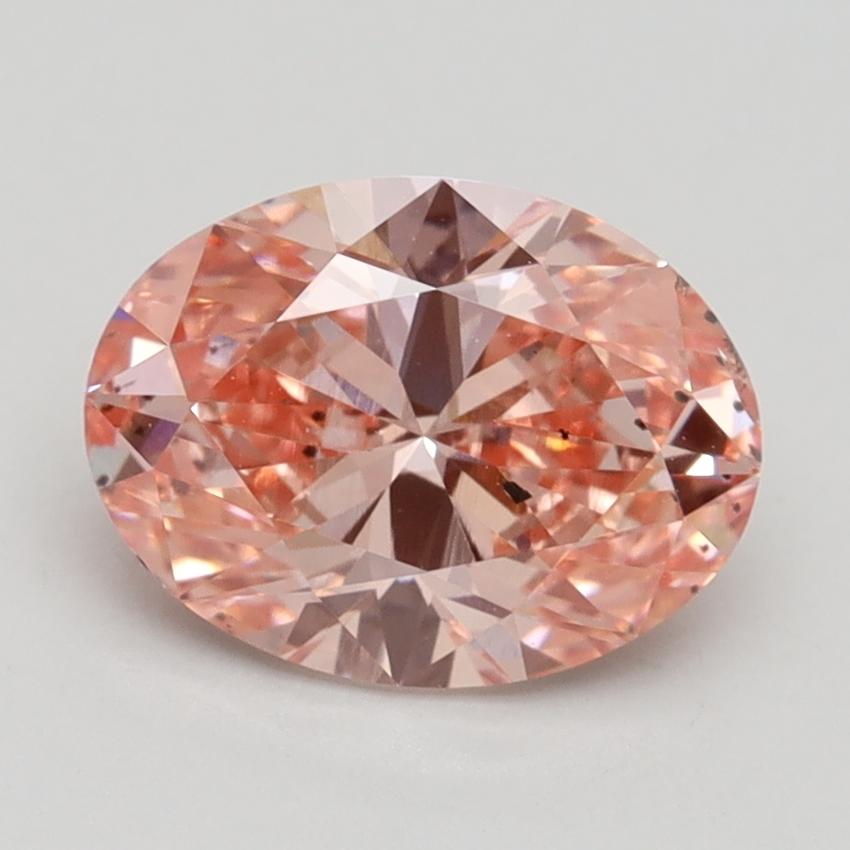 2.01 Ct. Fancy Vivid Pink Oval Lab Grown Diamond