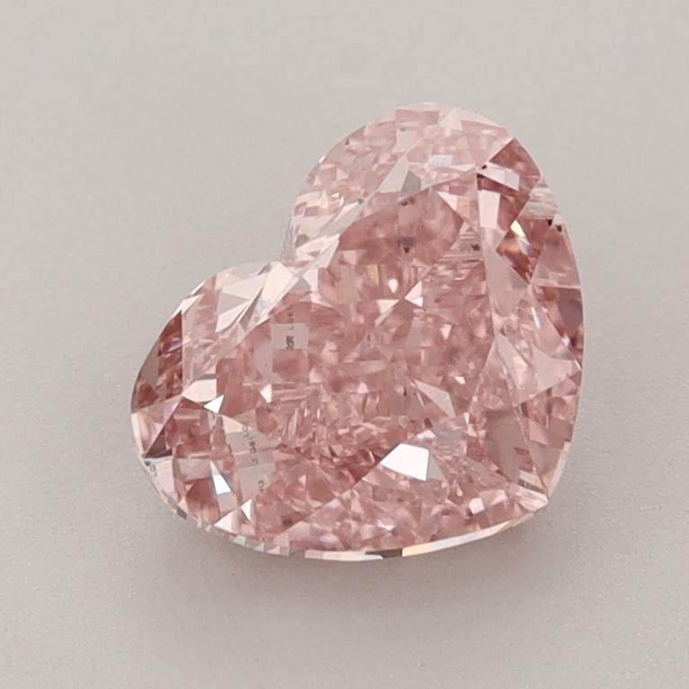 1.74 Ct. Fancy Vivid  Pink Heart Lab Grown Diamond